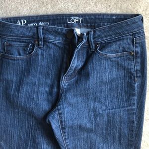 Loft curvy skinny jeans size 4P